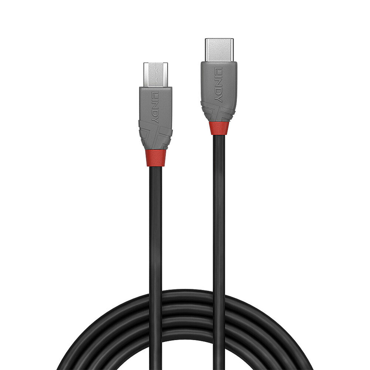 USB-C til USB B-kabel LINDY 2 m Sort